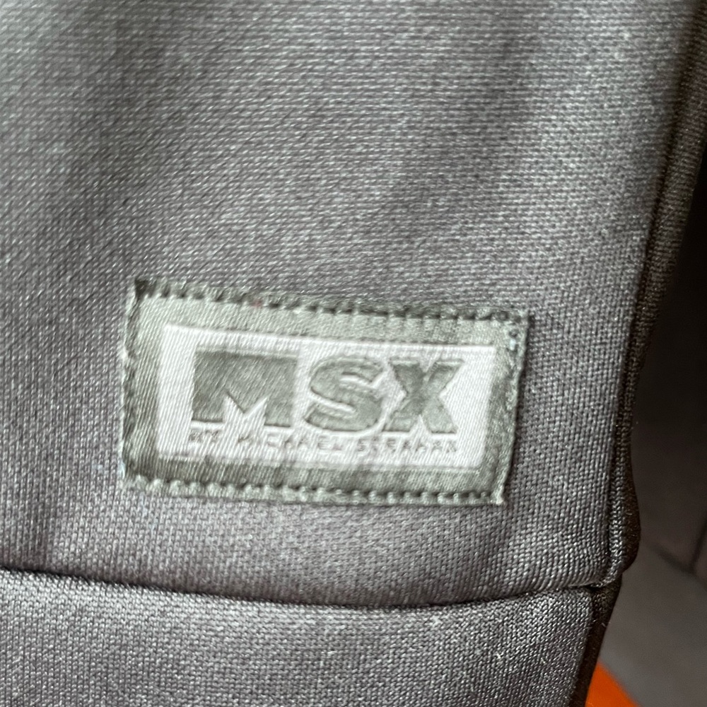 Michael Strahan Black Polyester Jacket Size Large… - image 2